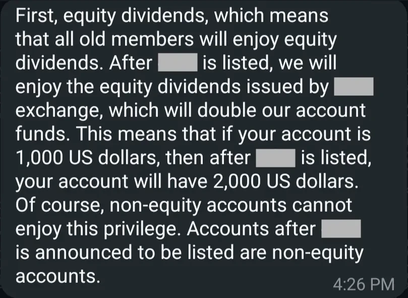 OKX partner scam example 1